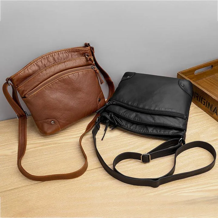 Barbara's Bags - Vintage Charm Leather Crossbody Bag