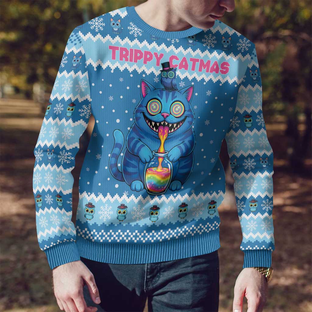 Natal Feio Personalizado com Gatos Psicadélicos