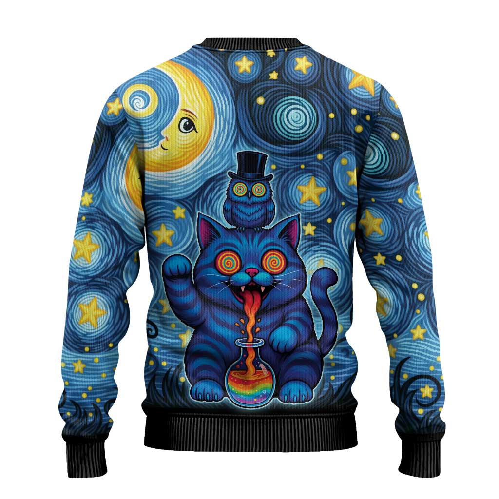 Gato e Coruja Psicadélicos Feios