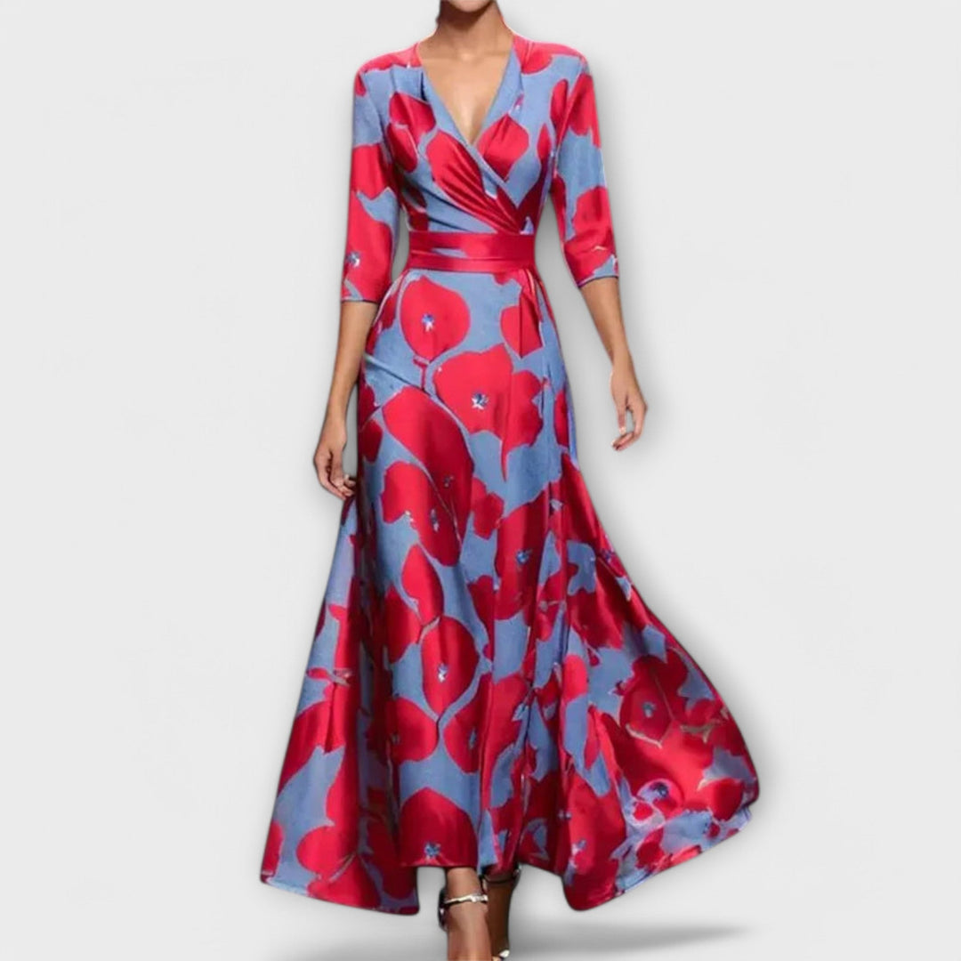 Inês - Sukienka damska z eleganckimi rękawami