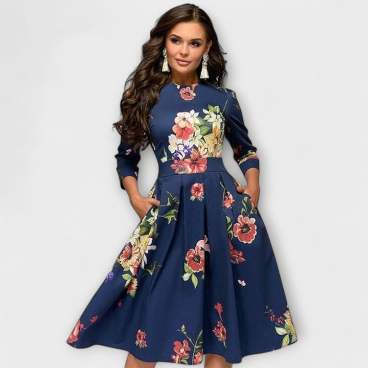 Carolina - Elegancka sukienka do kolan
