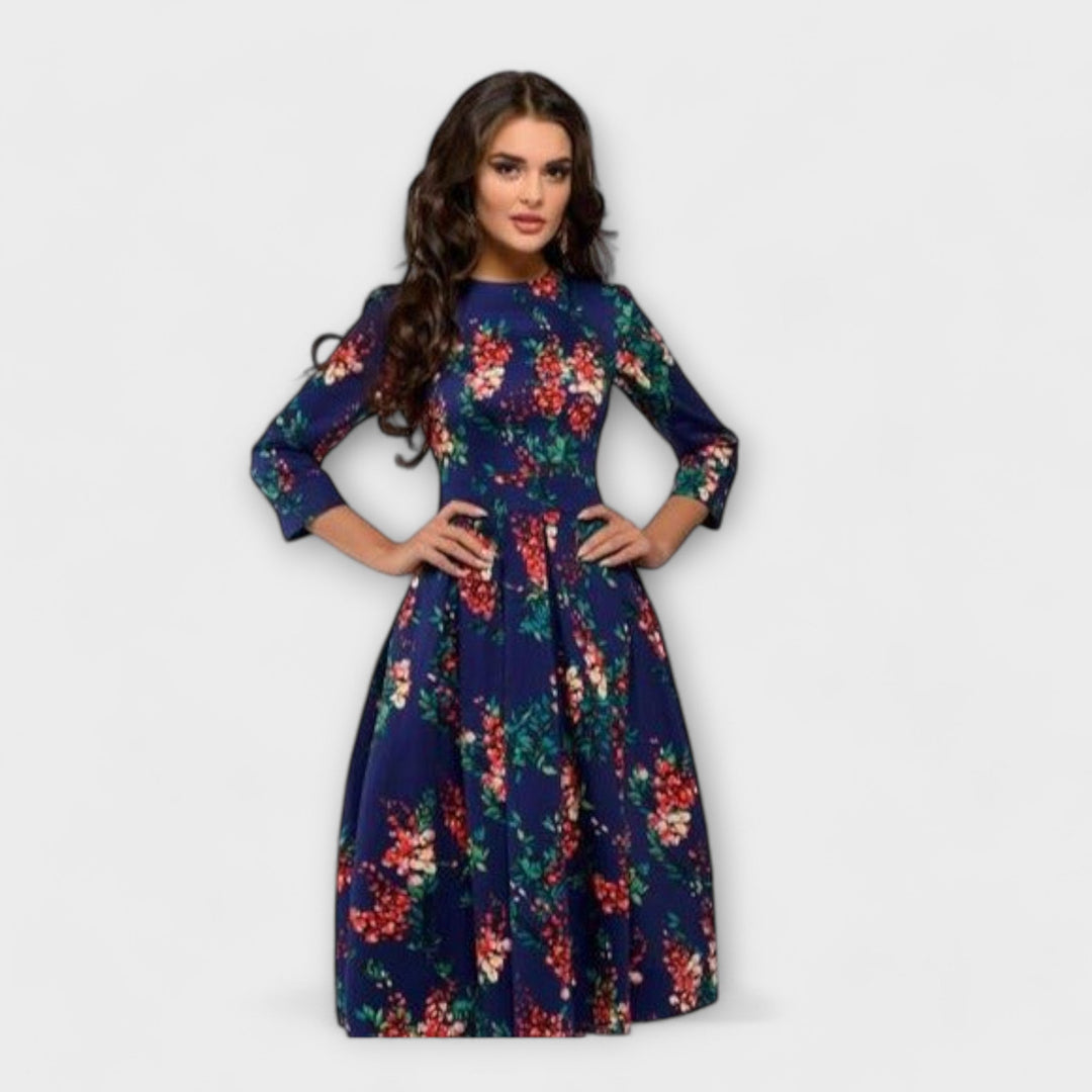 Carolina - Elegancka sukienka do kolan