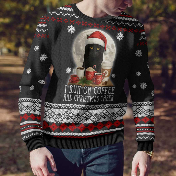 Gato Preto Corre à Base de Café