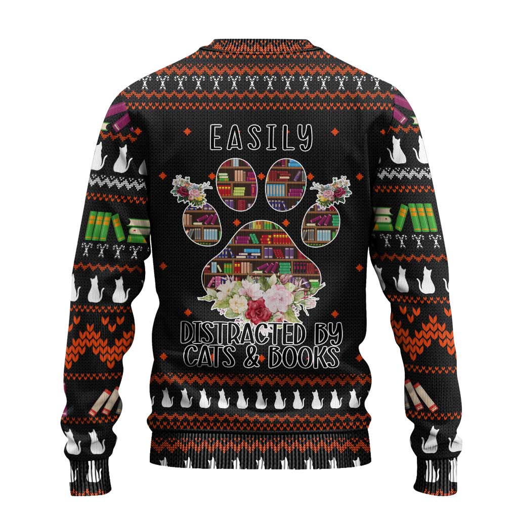 Gato e Livros Natal Feio