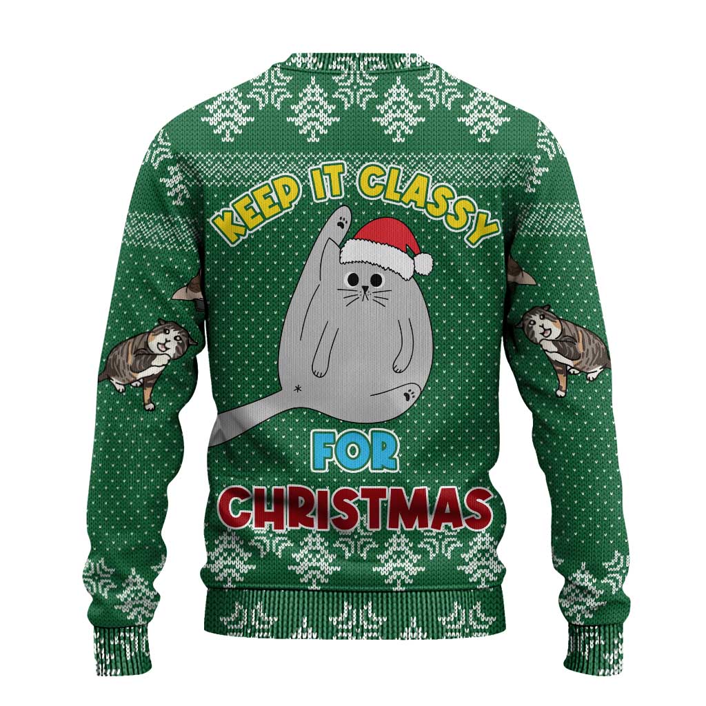 Cat Keep It Classy Christmas