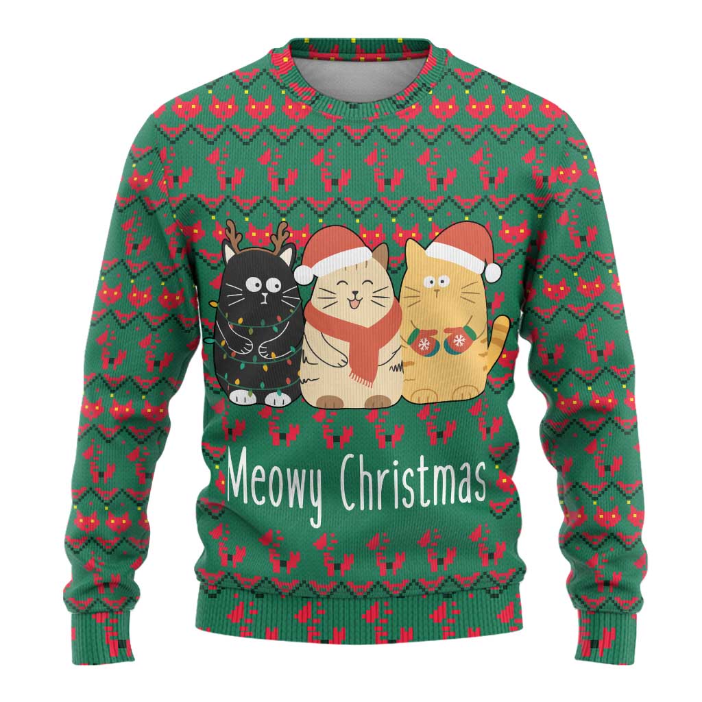 Cat Meowy Christmas Ugly Christmas