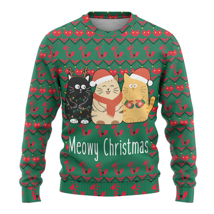 Cat Meowy Christmas Ugly Christmas