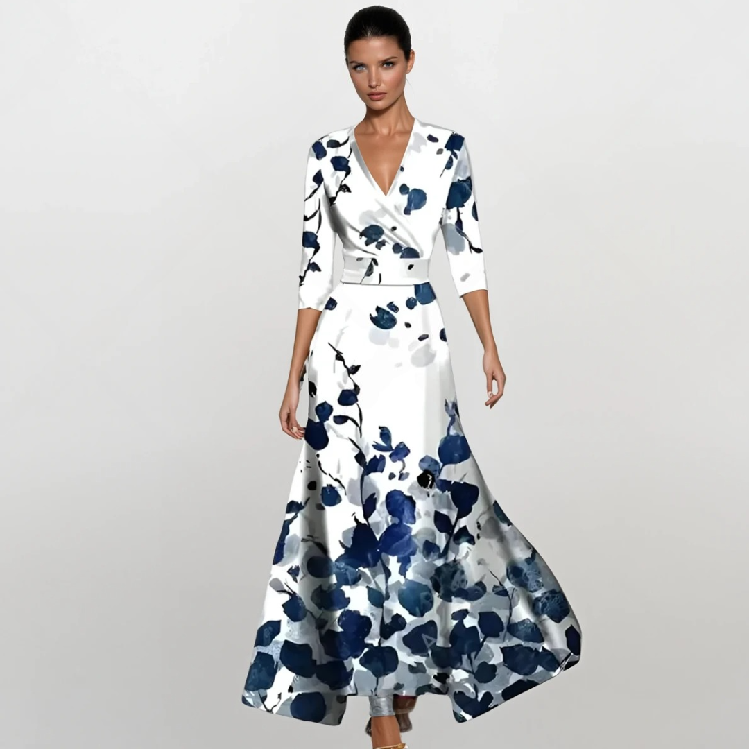 Inês - Sukienka damska z eleganckimi rękawami