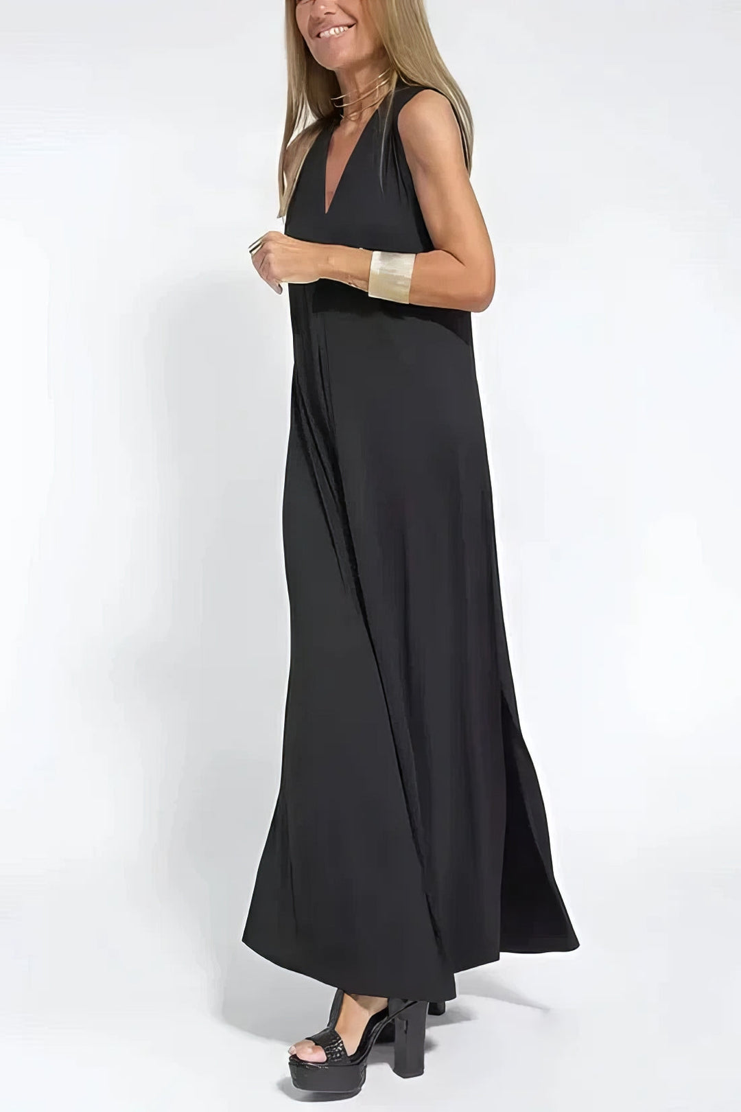 Rhona – Elegancka długa sukienka 