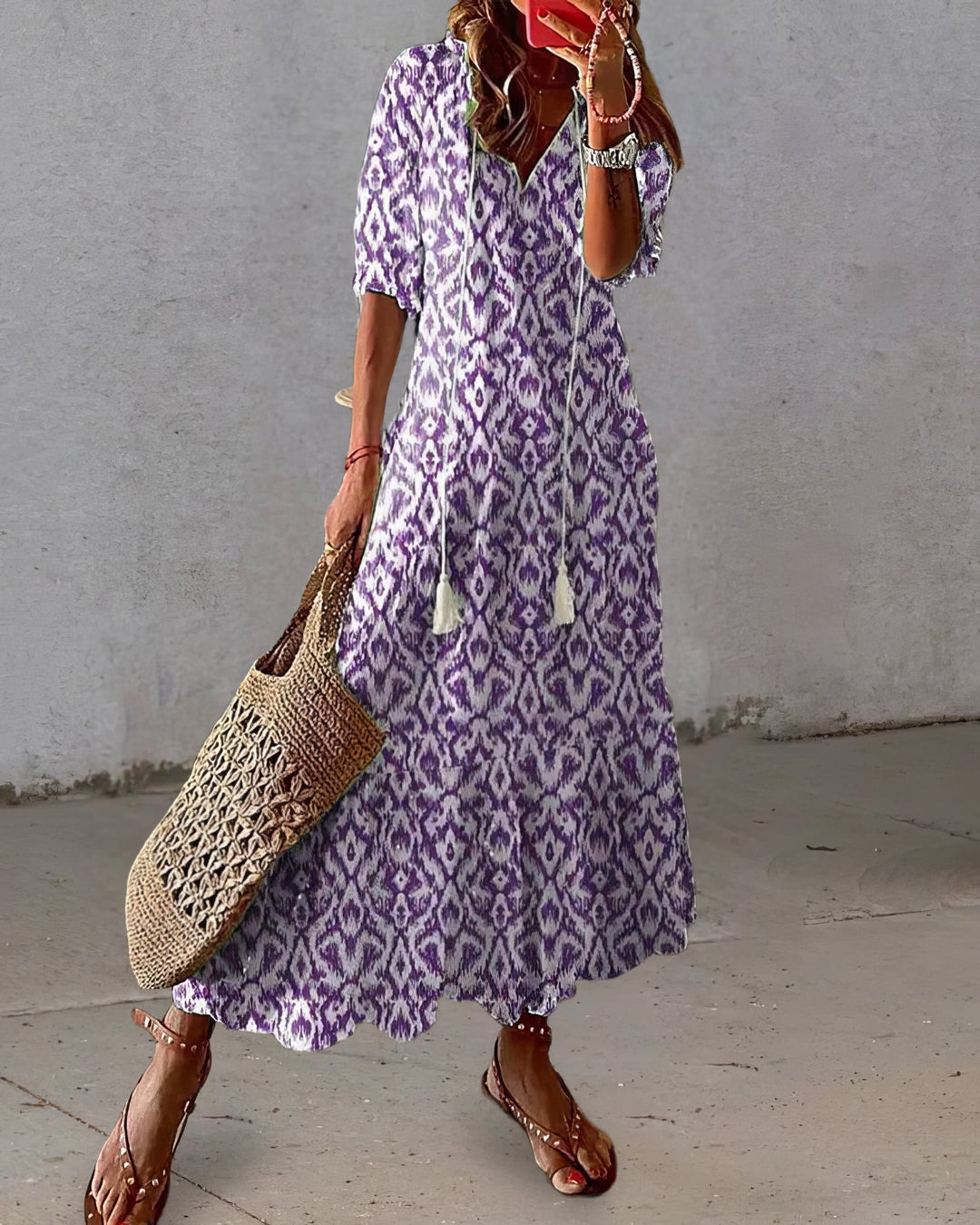 Tonee – sukienka boho z zakryciem brzucha 