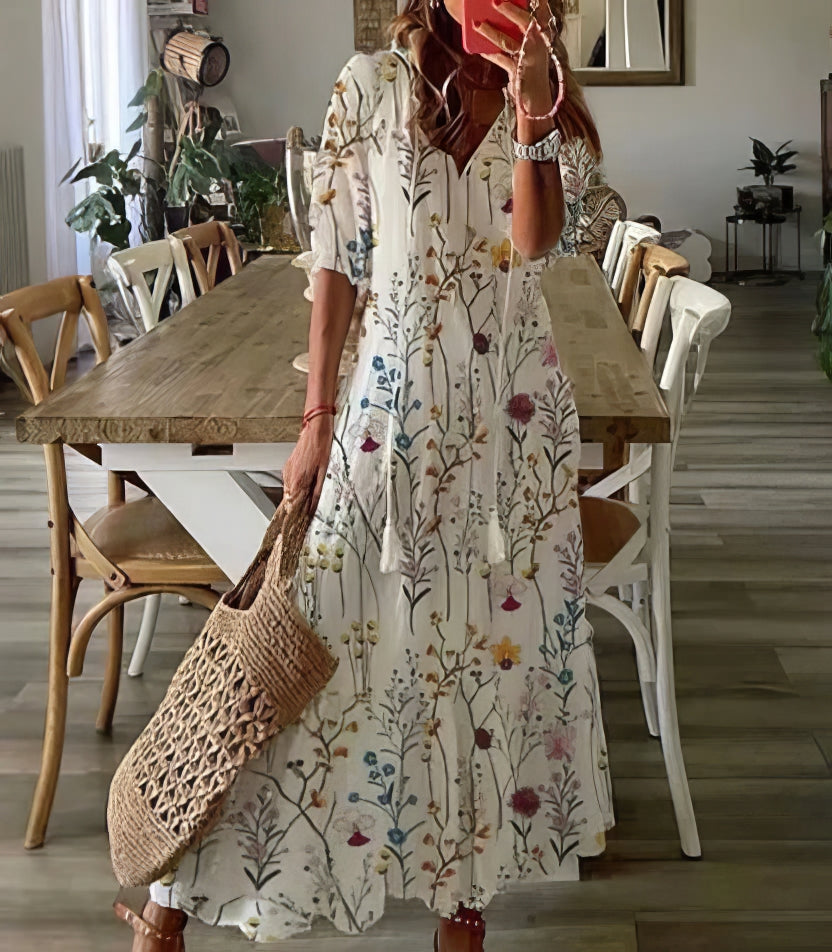 Tonee – sukienka boho z zakryciem brzucha 